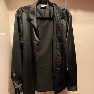 Mens silk button down shirt by ASOS Men